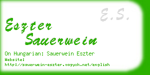 eszter sauerwein business card